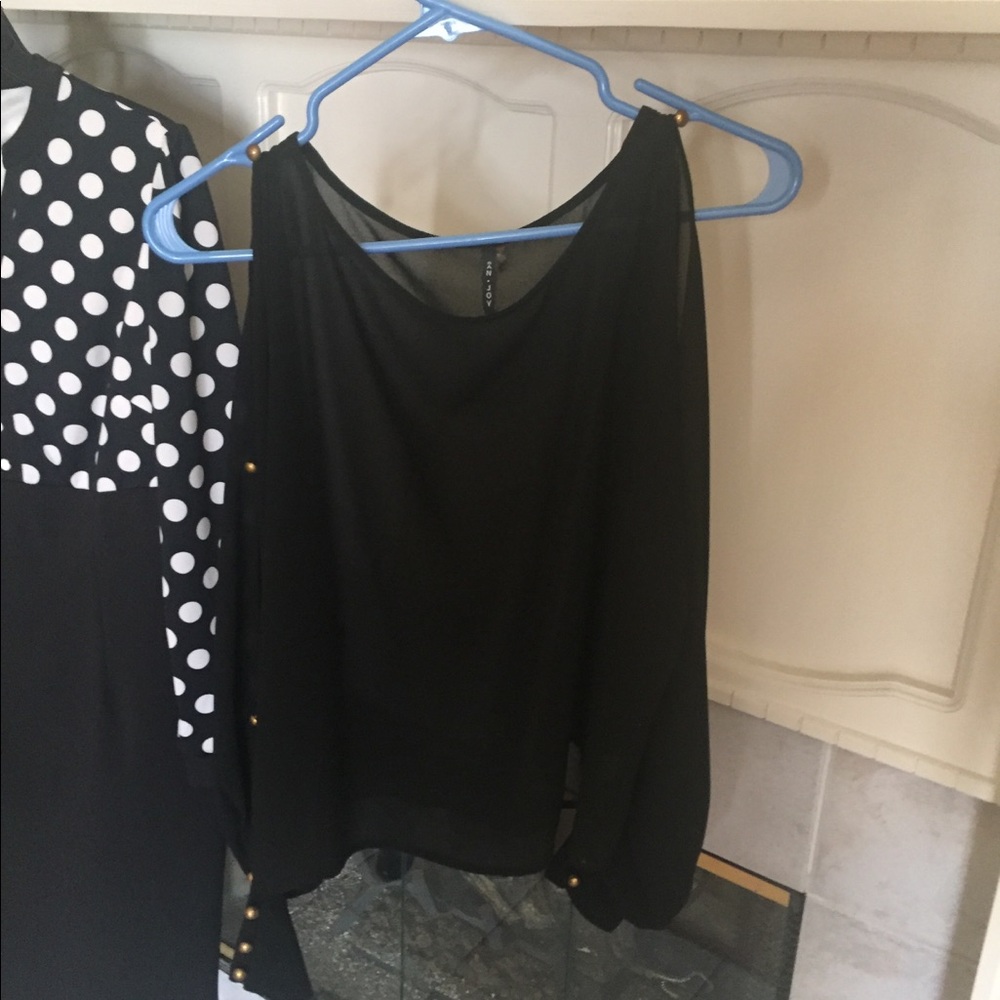 Beautiful dressy black blouse